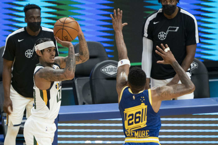 Jordan Clarkson against the Golden State Warriors